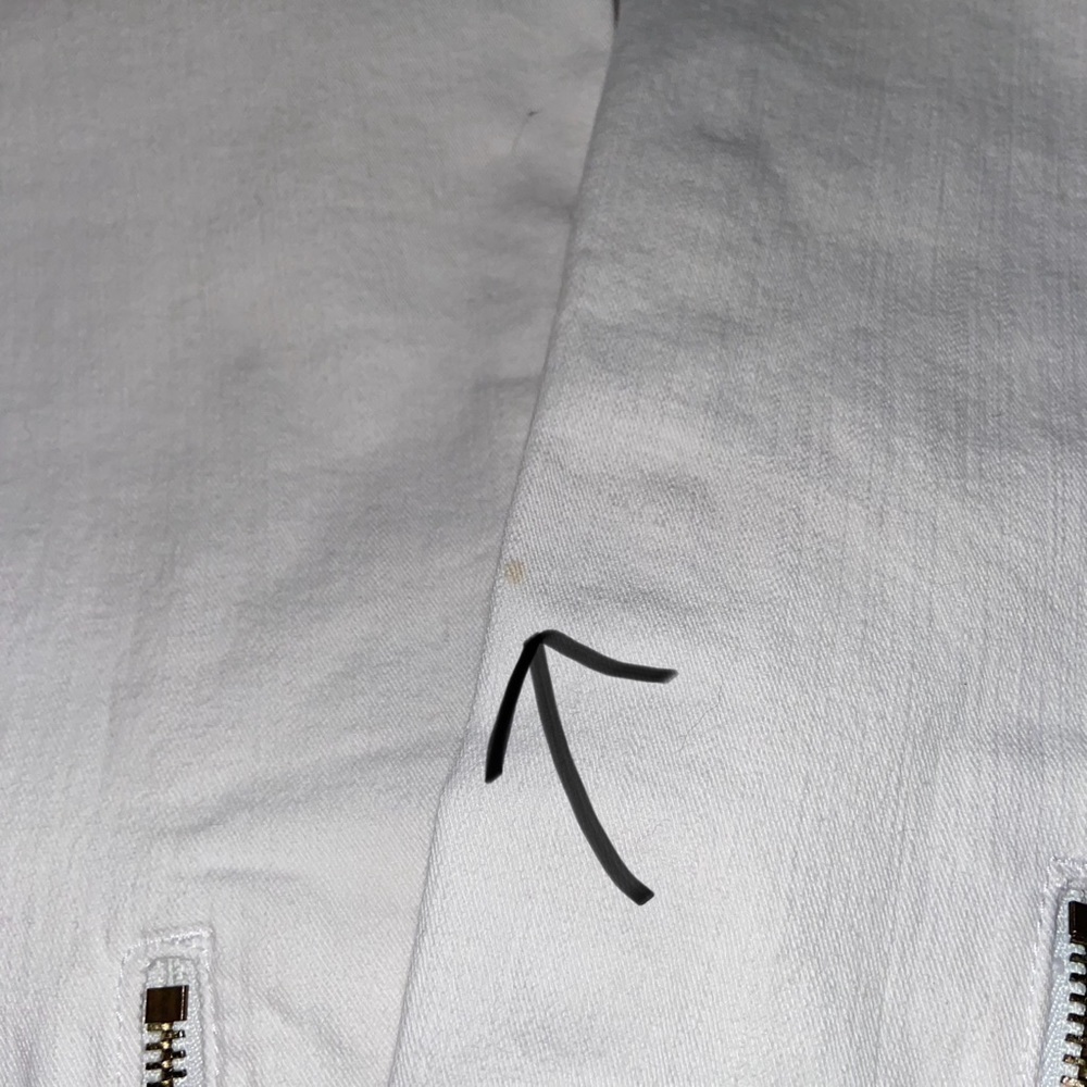 Hudson Vintage Hollywood Los Angeles Women's Sz 14 White  Jeans Ankle Zip - Picture 9 of 15